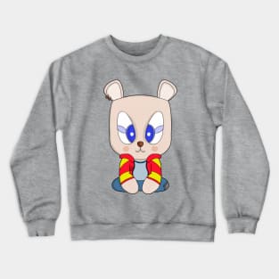 A cute and stylish bear with an ear piercing Crewneck Sweatshirt